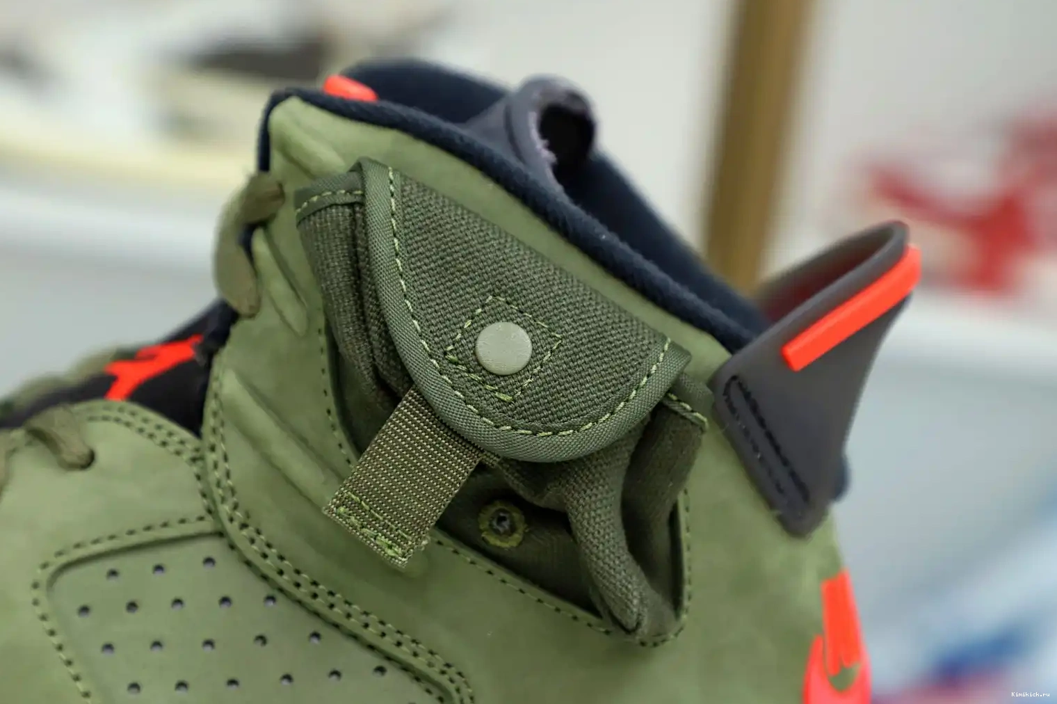 Kimikick TRAVIS RETRO JORDAN X AIR SCOTT 6 'OLIVE' 0521
